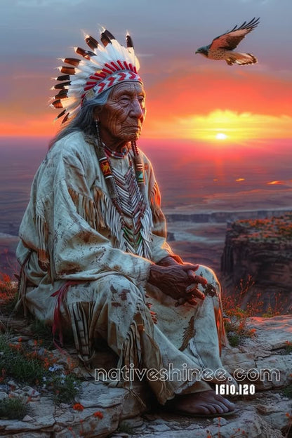Elder at the Edge of Day Canvas