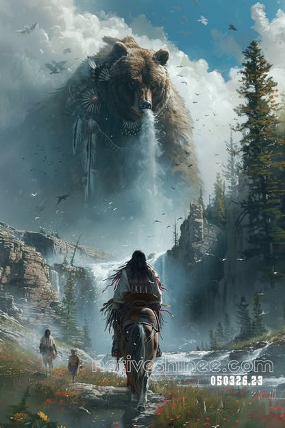 Where the Great Bear Breathes the River Canvas