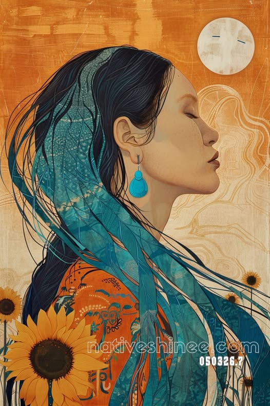Stillness Under Ochre Light Canvas