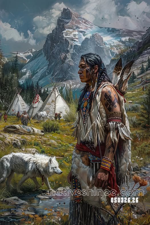 Watcher of the Mountain Camp Canvas