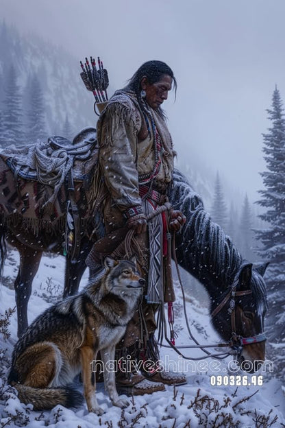 Keeper of the Snow Trail Canvas