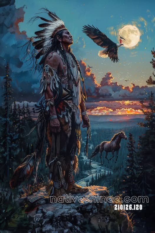 Watcher Beneath the Moon Canvas