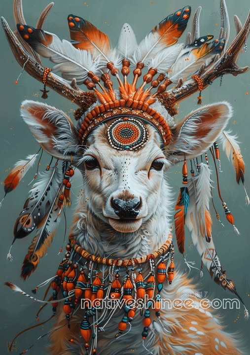 Stag Crown of the Quiet Plains Canvas