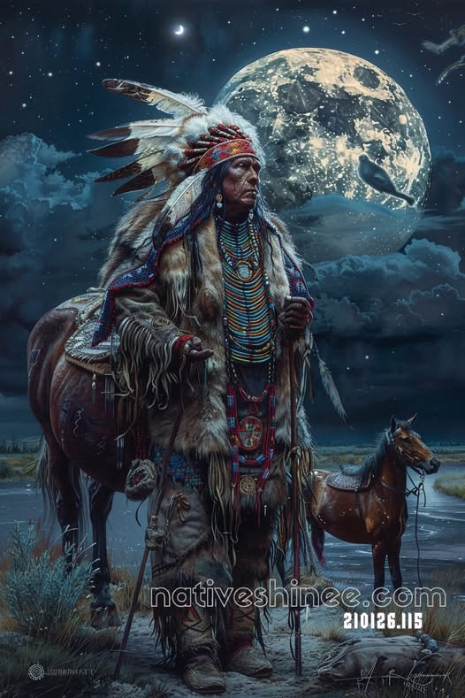 Moonlit Keeper of the Open Plain Canvas
