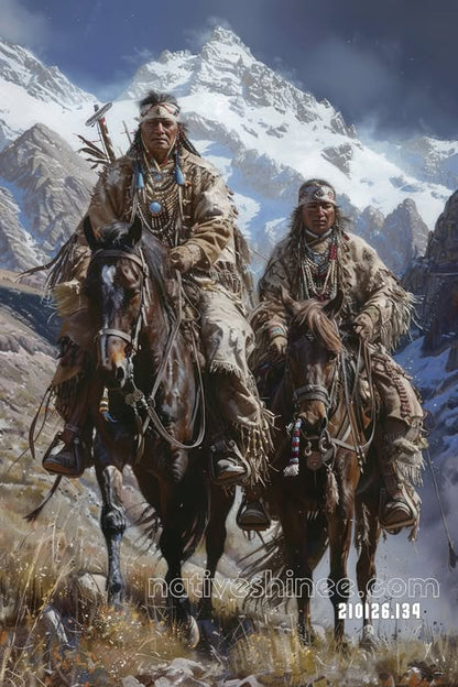 Guardians Beneath the High Peaks Canvas