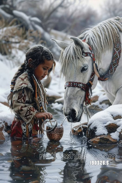 Winter Water, Quiet Bond Canvas