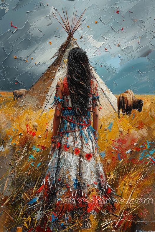 Spirit of the Plains Native American Canvas VA