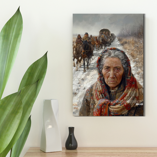 Endurance of the Journey Native American Canvas