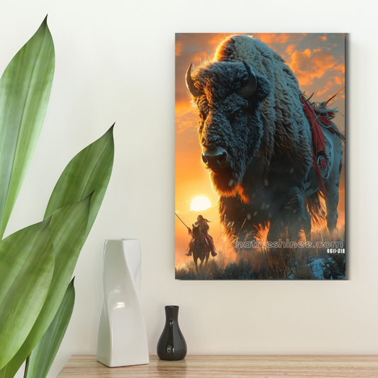 Majesty of the Plains' Native American Canvas
