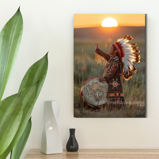 Sunrise Blessing Native American Canvas