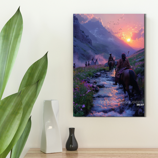 Twilight Journey Native American Canvas