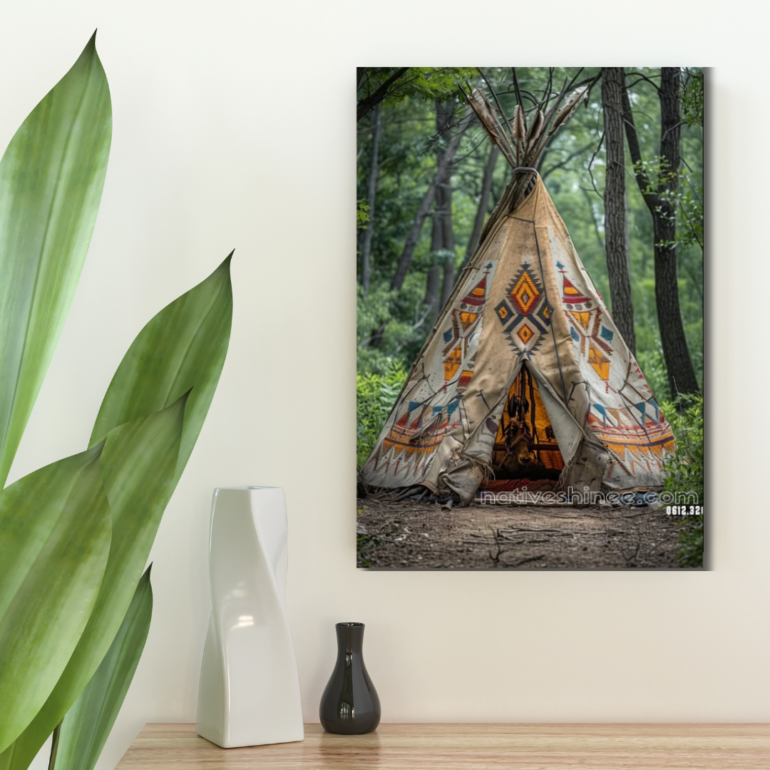 The Heart of the Forest Native American Canvas