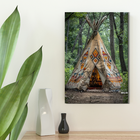 The Heart of the Forest Native American Canvas