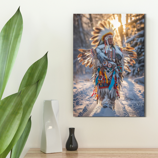 Guardian of the Winter Sun Native American Canvas