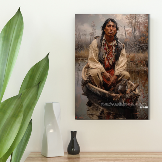 Keeper of the Marshlands Native American Canvas