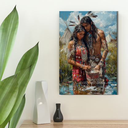 Ritual of Unity Native American Canvas