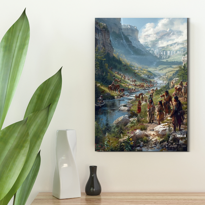 River of Traditions Native American Canvas