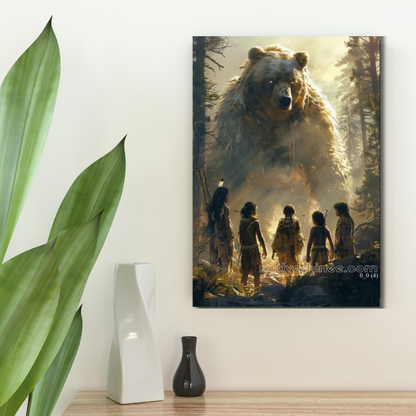 A Sacred Encounter Native American Canvas