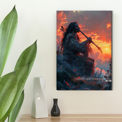 Song of the Sunset Native American Canvas