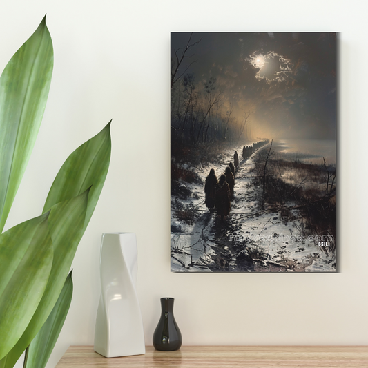 Trail of the Moonlit Tears Native American Canvas