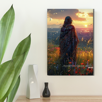 Whispers of the Horizon  Native American Canvas