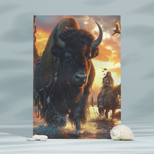 Heart of the Earth Native American Canvas