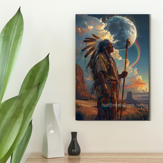 Guardian of the Celestial Path Native American Canvas