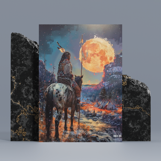 Under the Hunter's Moon: A Native American Canvas