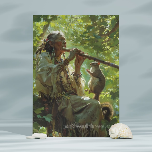 Melody of the Forest Native American Canvas