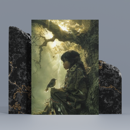 Whispers of the Forest: A Native American Canvas