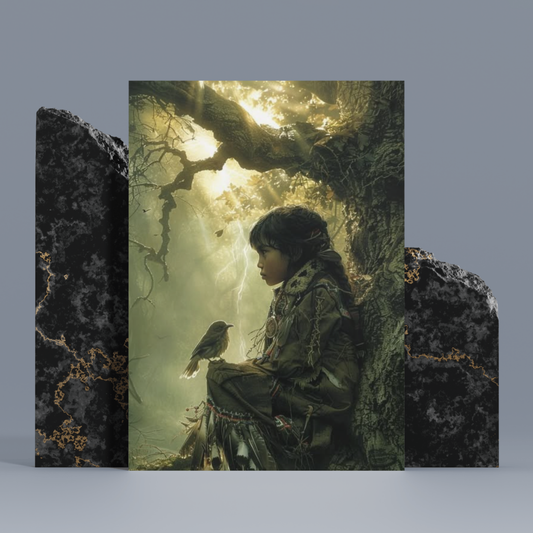 Whispers of the Forest: A Native American Canvas