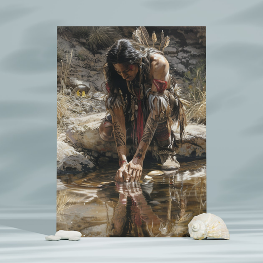 Path of Strength Native American Canvas