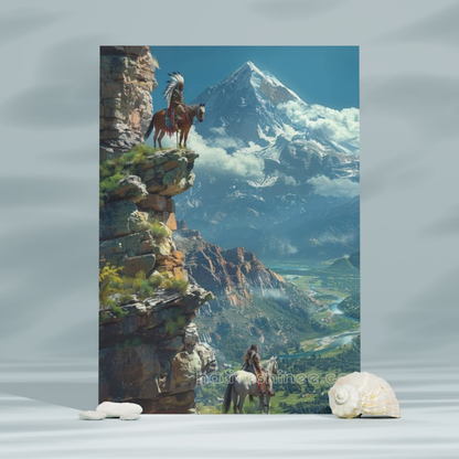Summit of Wisdom Native American Canvas