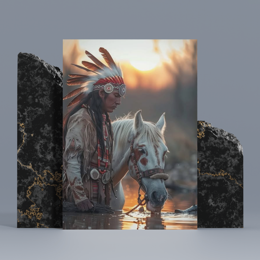 Reflections of the Warrior Spirit: A Native American Canvas