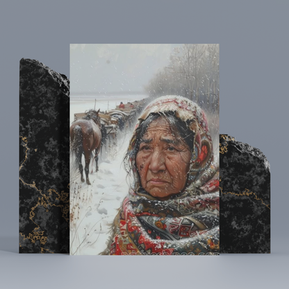 Echoes of Resilience: A Native American Canvas