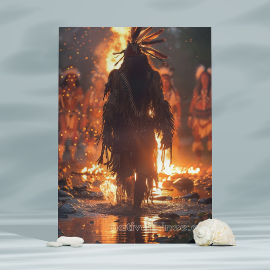 Sacred Fire Native American Canvas