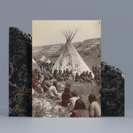 The Circle of Wisdom: A Native American Canvas