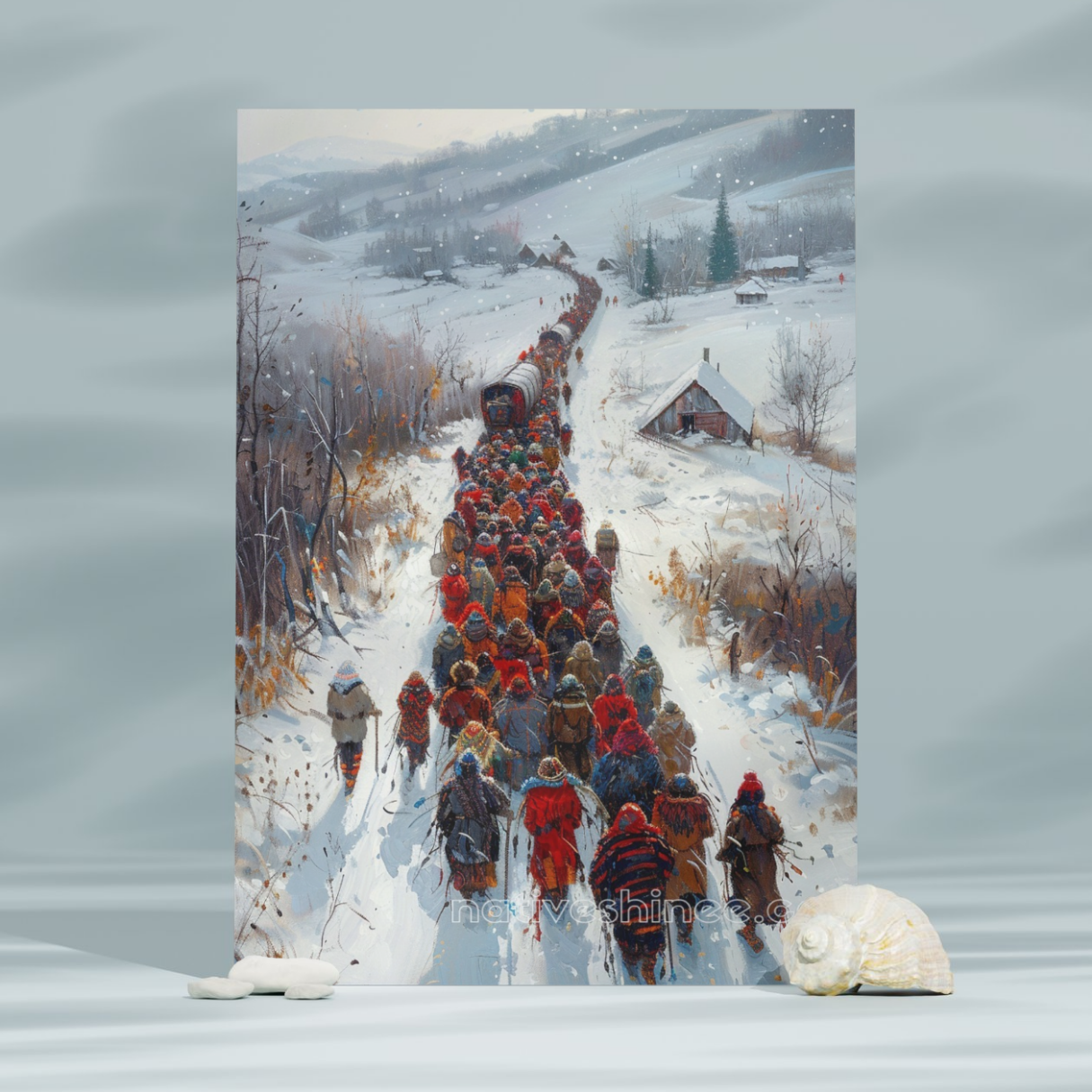 Trail of Strength Native American Canvas