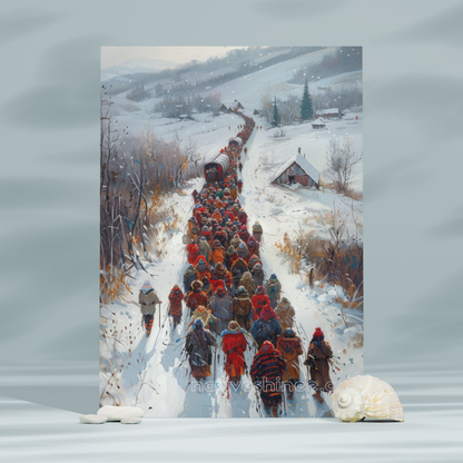 Trail of Strength Native American Canvas