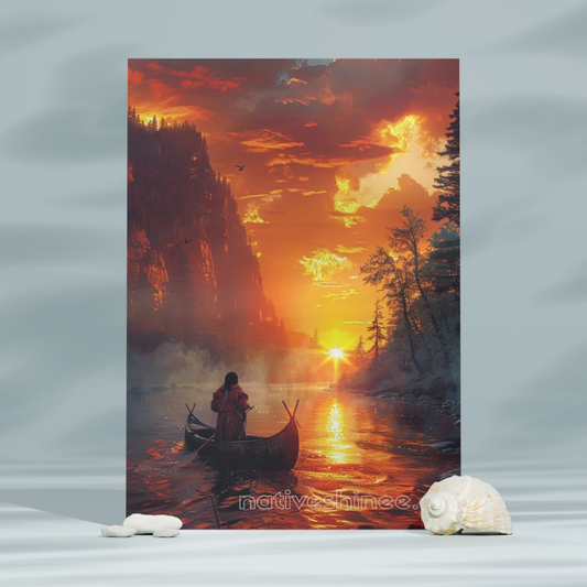 River of Peace Native American Canvas