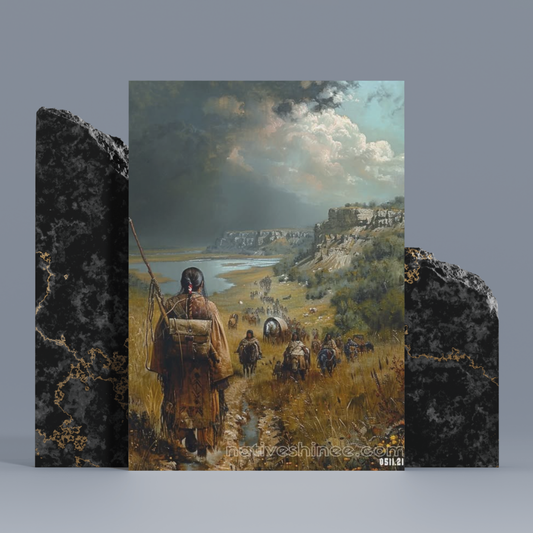 Journey Through the Storm Native American Canvas.