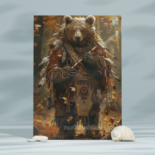 Spirit of the Forest Guardian Native American Canvas