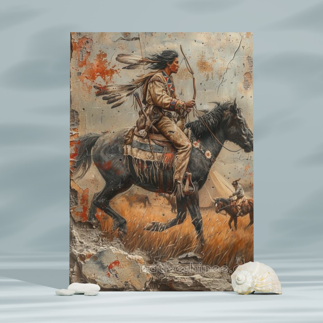 Spirit of the Rider Native American Canvas