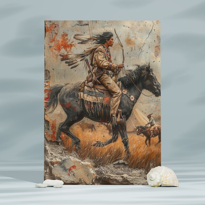 Spirit of the Rider Native American Canvas