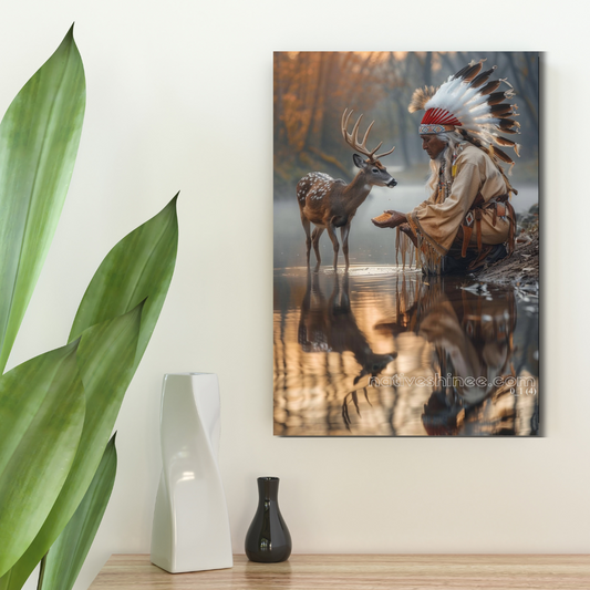 Harmony at Dawn Native American Canvas