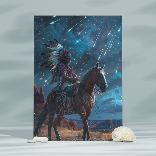 Grace in Darkness Native American Canvas