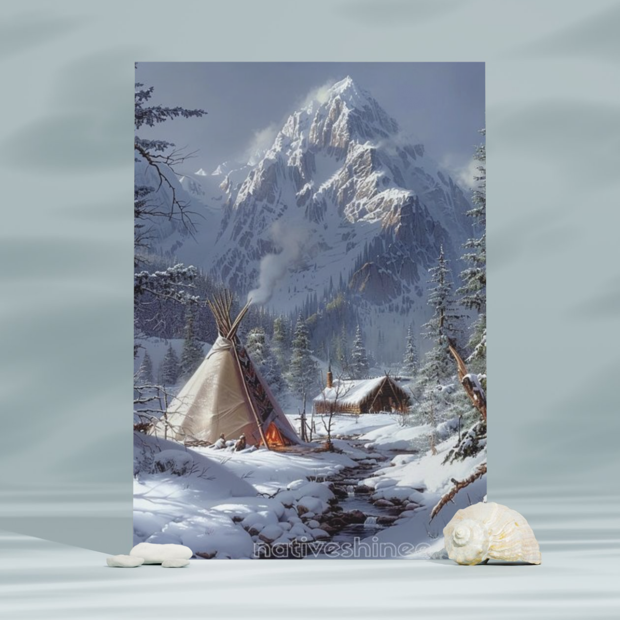 River of Peace Native American Canvas