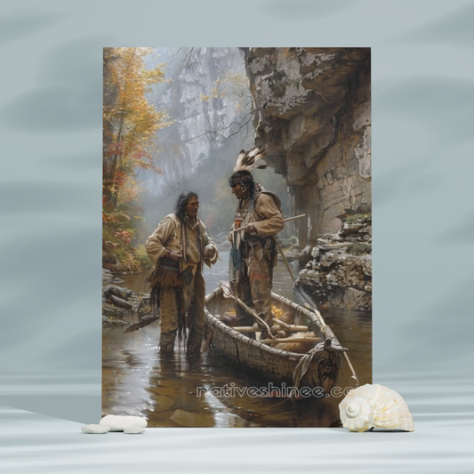 River of Wisdom Native American Canvas