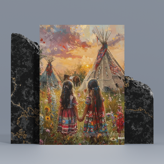 Whispers of the Prairie: A Native American Canvas