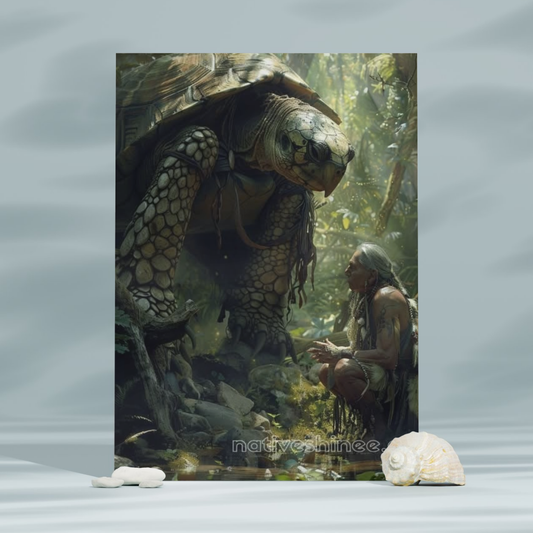 Turtle’s Peace Native American Canvas